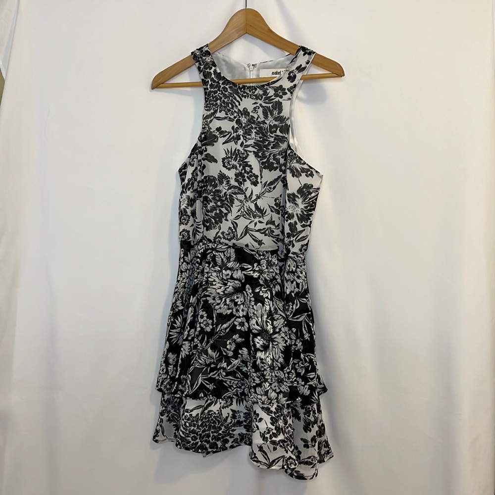 Isabel Lu Floral Print Sleeveless A-Line Dress